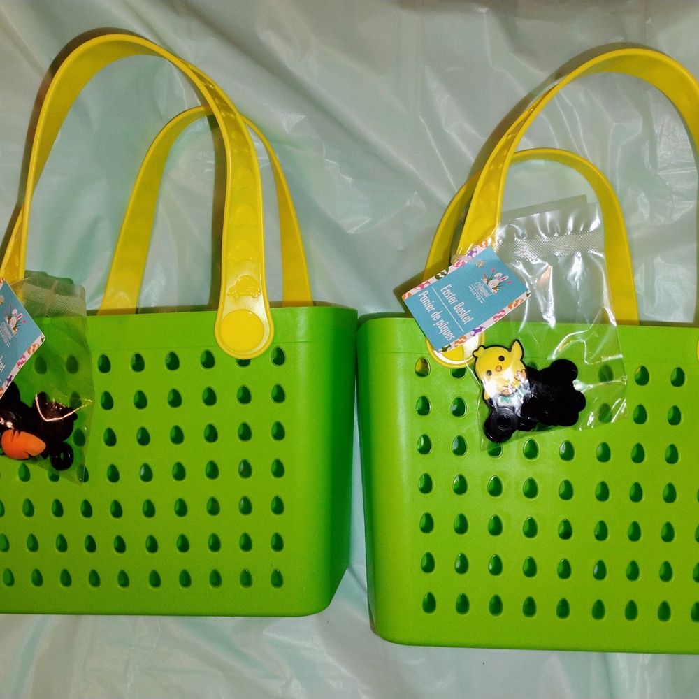 Bright Green Easter Tote Bag — Bogg Bag